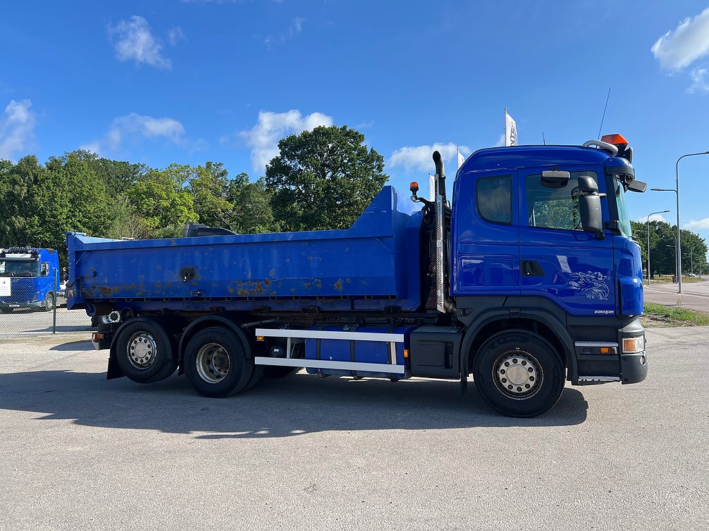 Scania R440 6x2*4 Hiab Lastväxlare inkl Flak, Euro 5