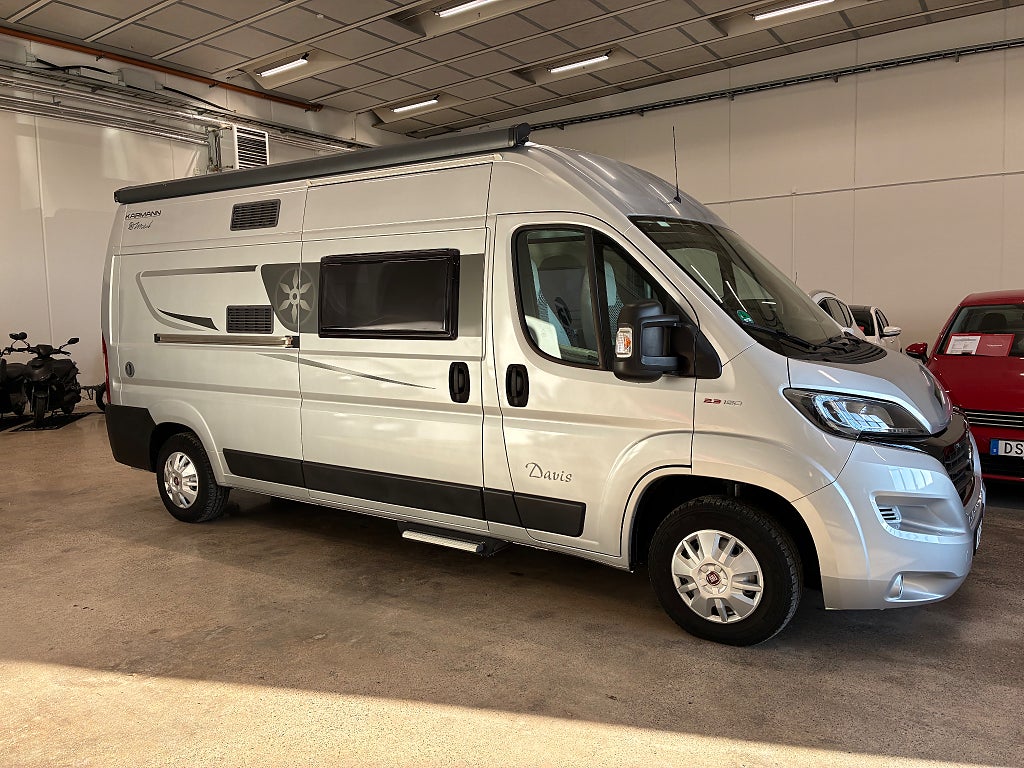 Karmann-Mobil Davis 590 Plåtis Markis Drag Backkamera 6 m