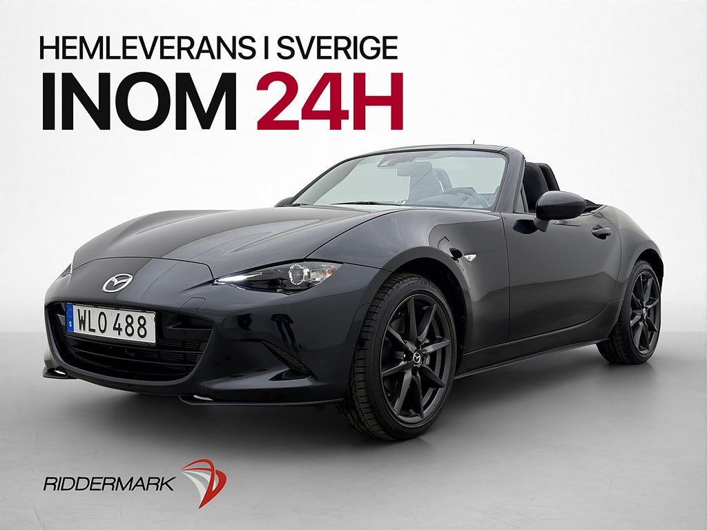 Mazda MX-5 160hk Cabriolet En-Brukare Navi Skinn Bluetooth