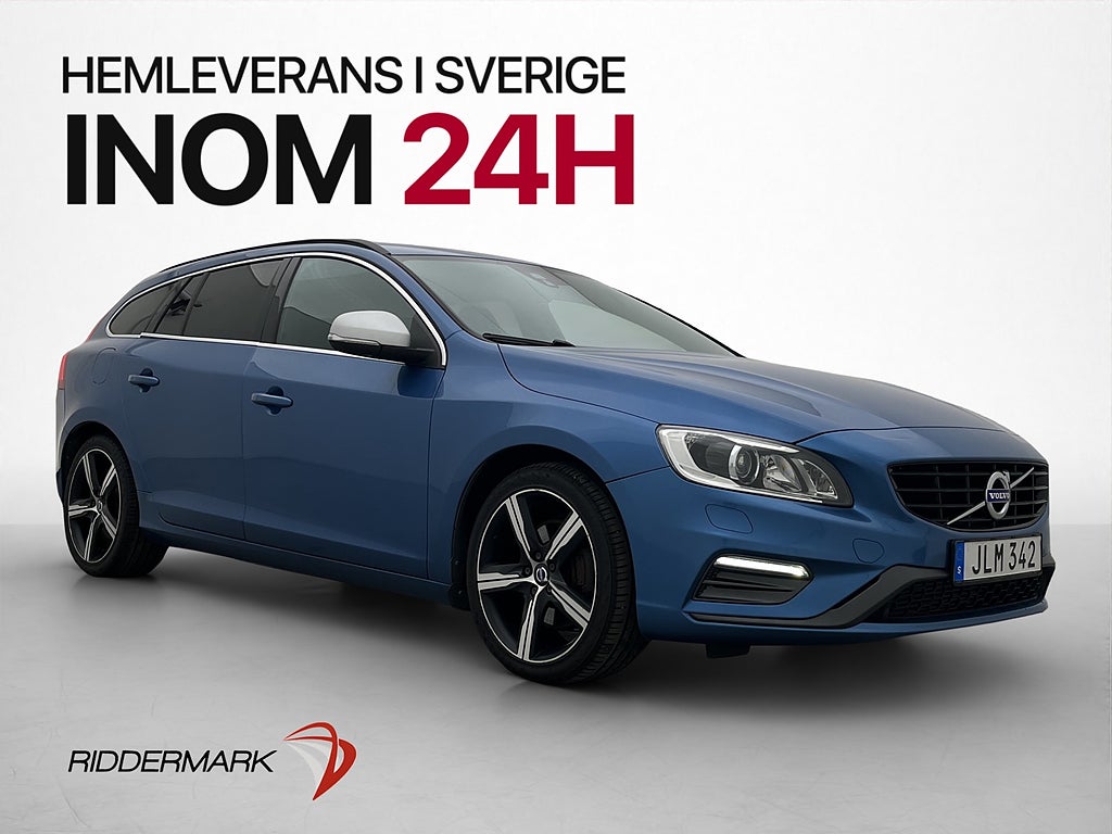 Volvo V60 D4 AWD R-Design Värmare Kamera Navi Rattvärme Drag