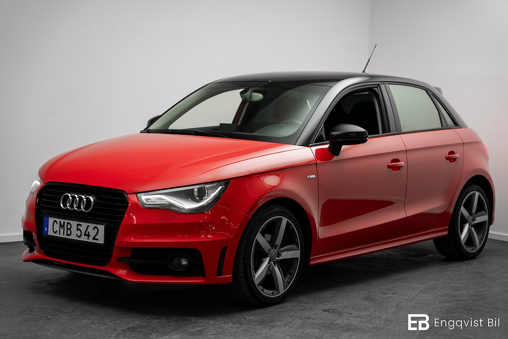 Audi A1 SPORTBACK 1.2 TFSI 86HK S-LINE SVART OPTIK XENON