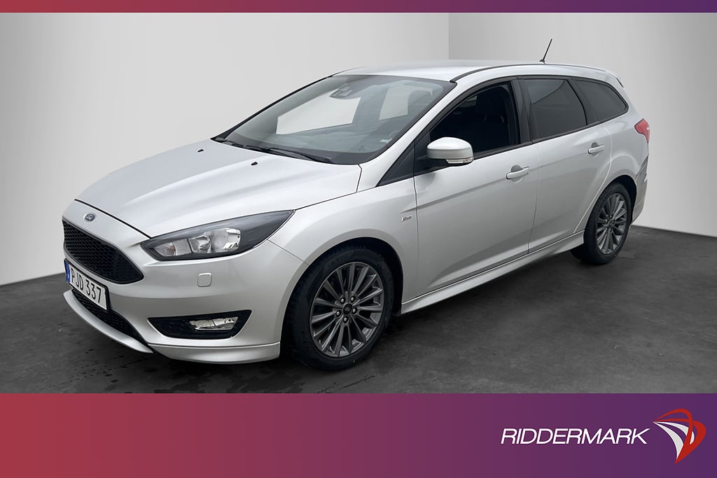 Ford Focus Kombi EcoBoost 125hk ST-Line Kamera Farthållare