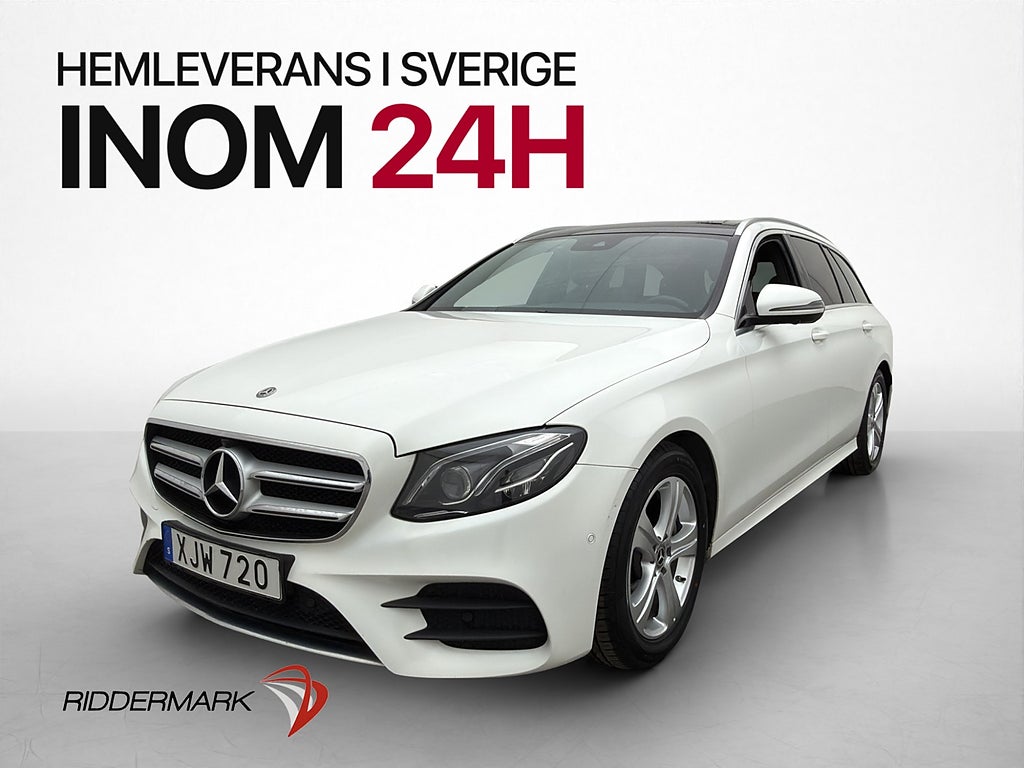 Mercedes-Benz E 220 d 194hk AMG Värmare Pano 360° Dragkrok