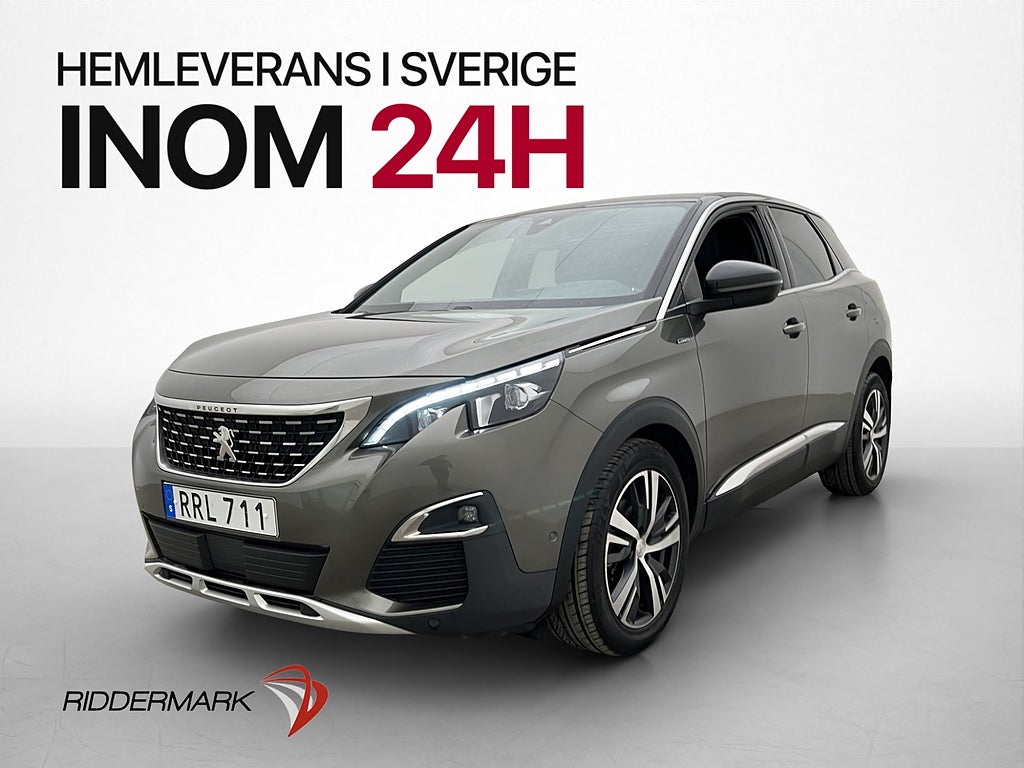 Peugeot 3008 165hk GT-Line M/K-Värmare Drag Kamera Navi