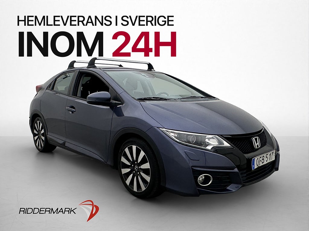 Honda Civic 1.8 i-VTEC 142hk Sport Navi Kamera Bluetooth