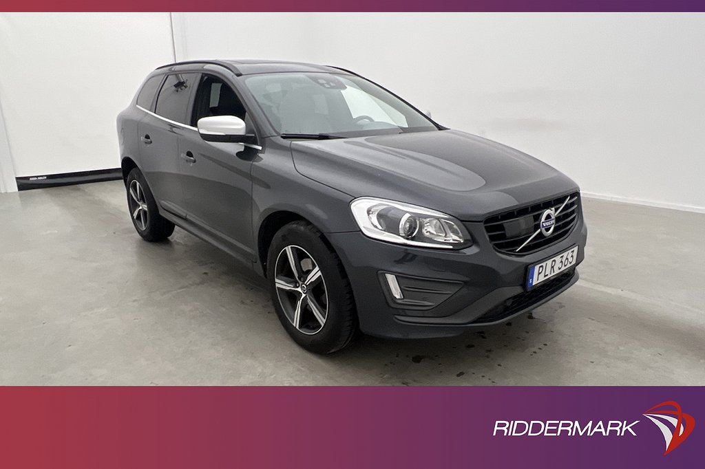 Volvo XC60 D4 AWD 190hk R-Design Pano VOC Kamera Navi Skinn