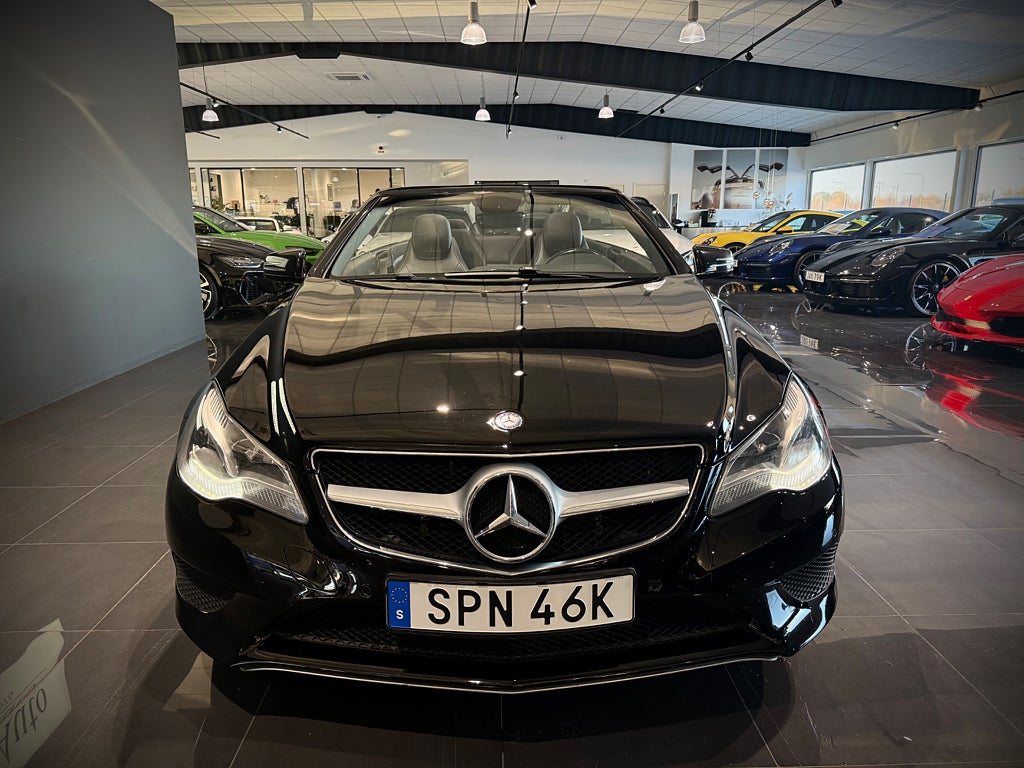Mercedes-Benz E 220 d Cabriolet Avantgarde AMG fälgar Läder - bild 16