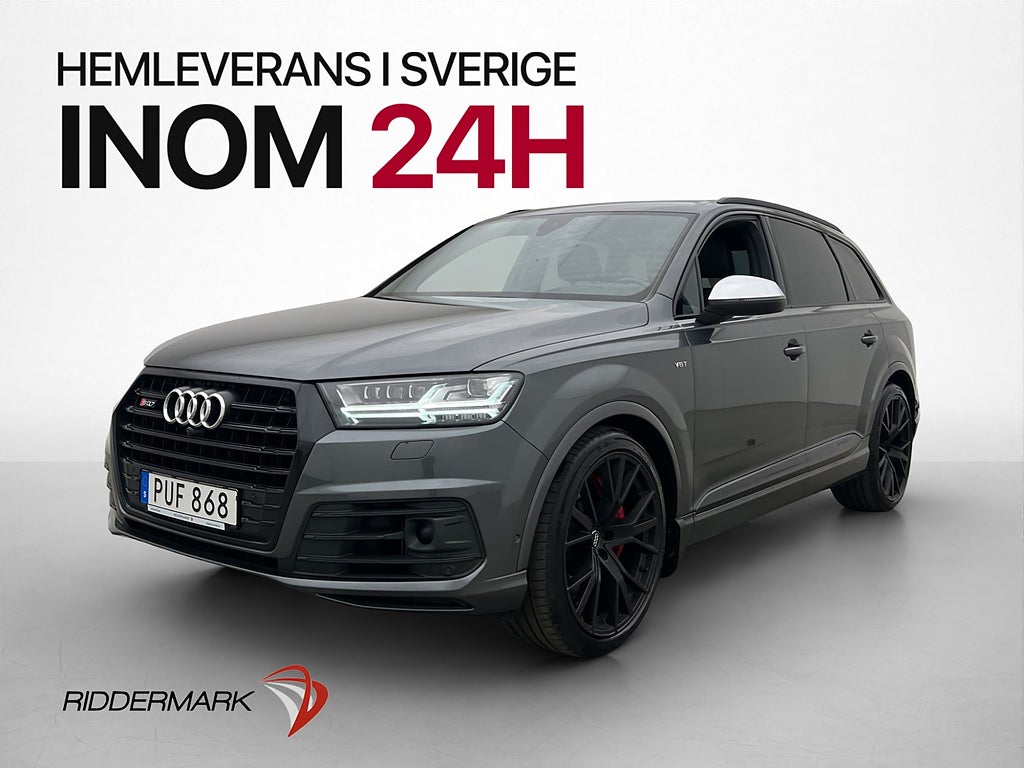 Audi SQ7 4.0 TDI V8 Q 435hk HuD BOSE 360° Cockpit D-Värm Nav