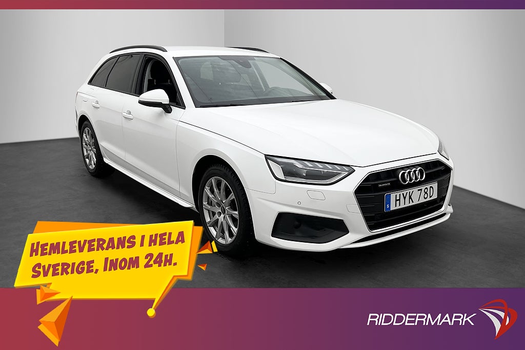Audi A4 40 TDI 204hk Q Proline Kamera Värmare Navi Dragkrok