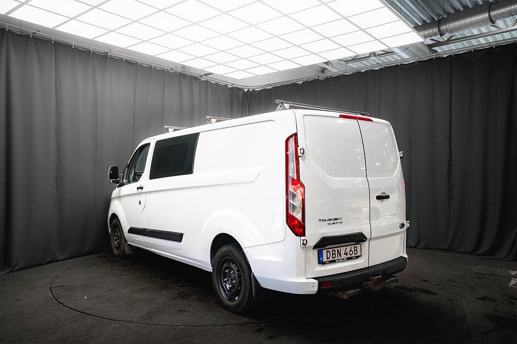 Ford transit Custom 340 Crew Van LÅNG L2 6-sits D-VÄRM KAMERA MOMS