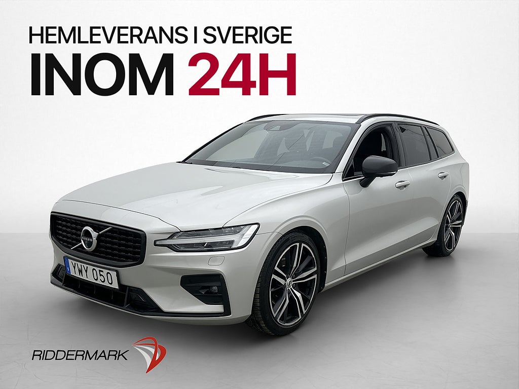 Volvo V60 T5 250hk R-Design Värm Pano Drag H/K 360°  Skinn