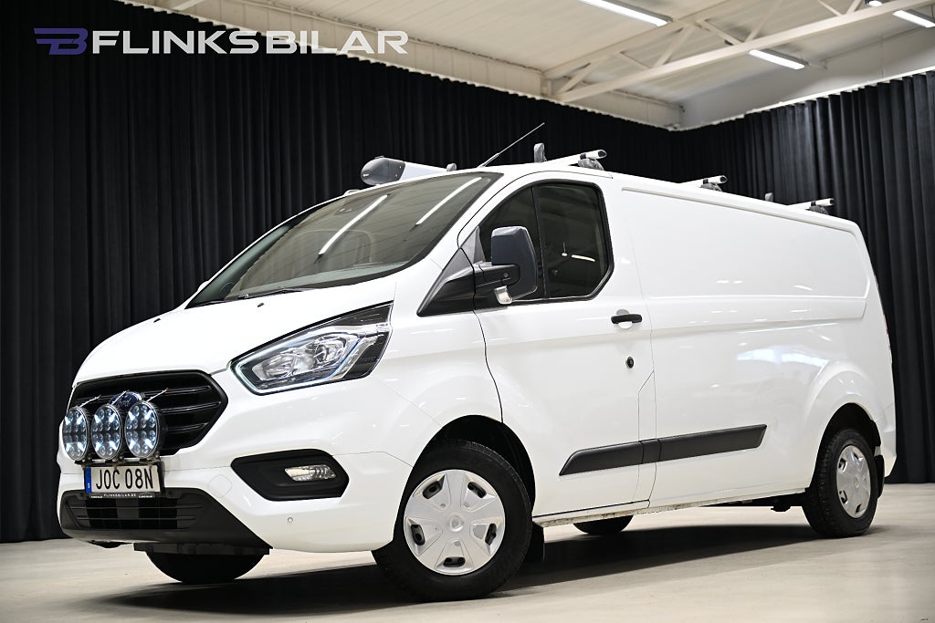 Ford transit Custom 130HK L2 Drag|Dieselvärmare|Backkamera|NyKamrem