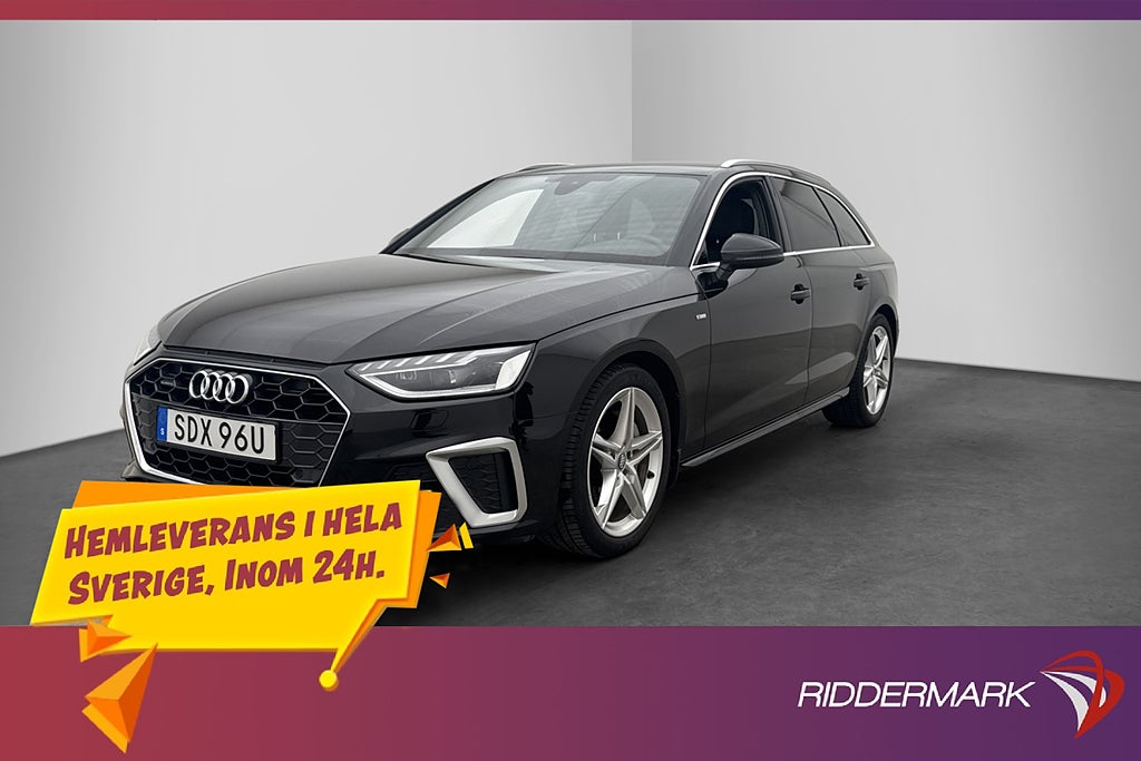 Audi A4 40 TDI Q 190hk S-Line Cockpit Värm Drag Matrix Navi
