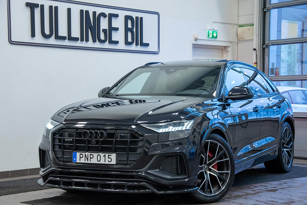 Audi Q8 50 TDI Q S Line Luft B&O Matrix Pano 360° Värm Drag 22"