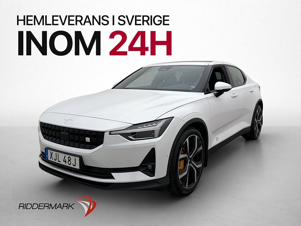 Polestar 2 Long Range Performance 476hk Drag H/K Pano 360°