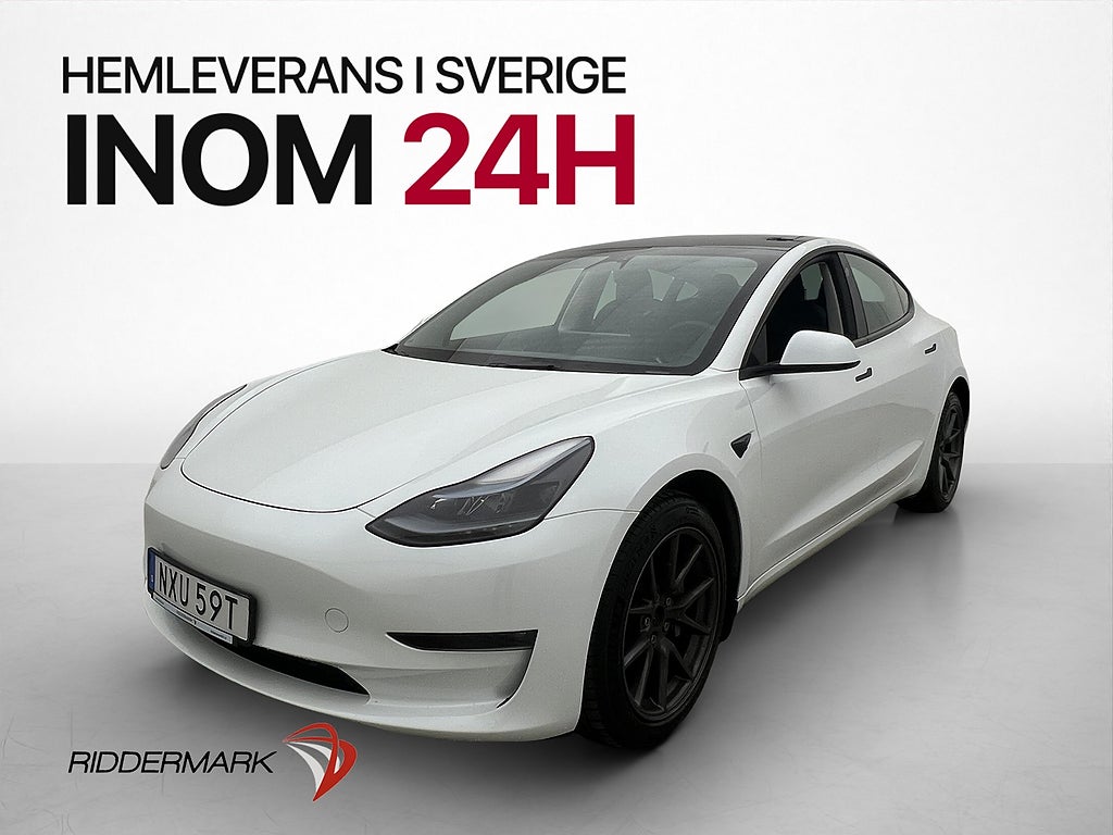 Tesla Model 3 Long Range AWD Rattvärme MOMS Svensksåld