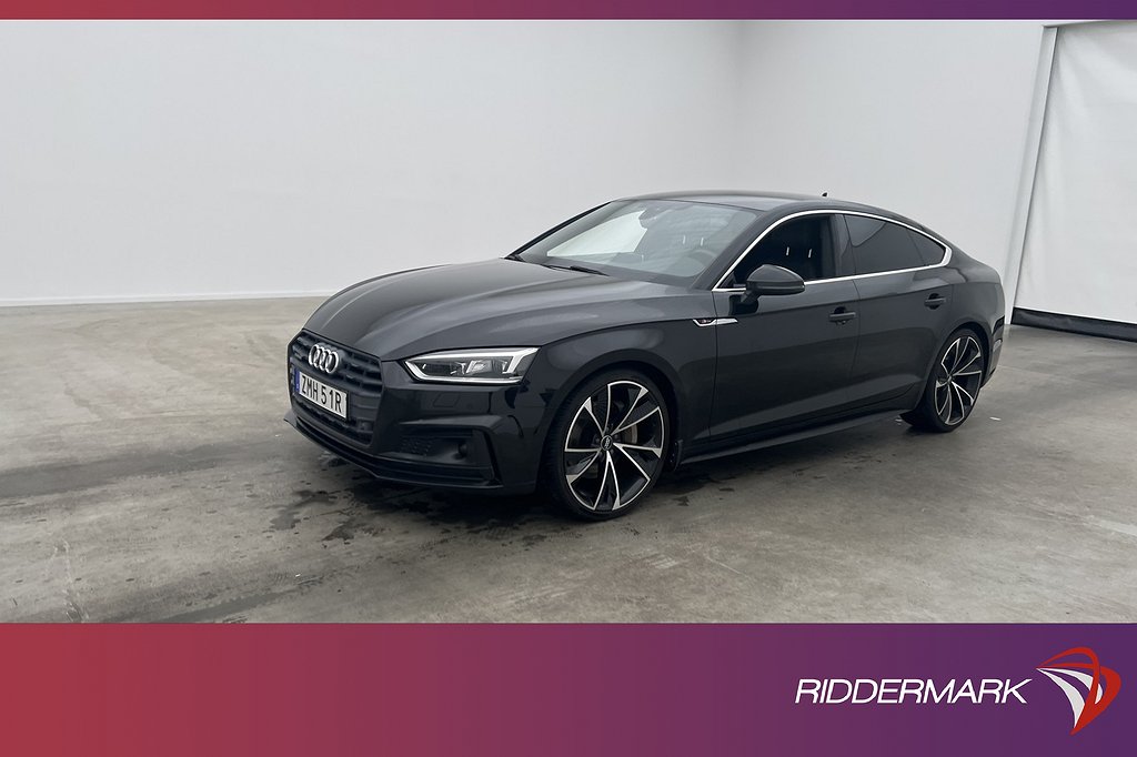 Audi A5 Sportback 45 TFSI Q S-Line Värm Cockpit Kamera Navi