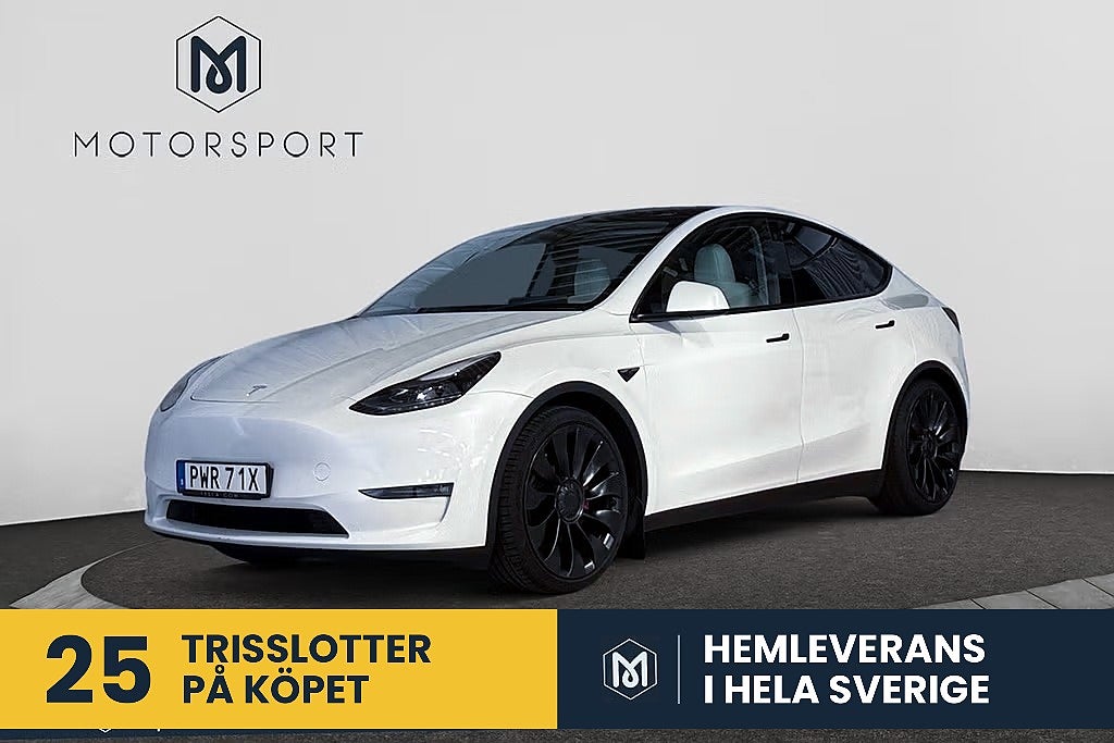 Tesla Model Y Performance 534 hk Adaptiv Farth 21" Panorama Helskinn