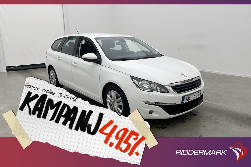 Peugeot 308 SW BlueHDi 120hk Active Sensorer Dr 4,95% Ränta