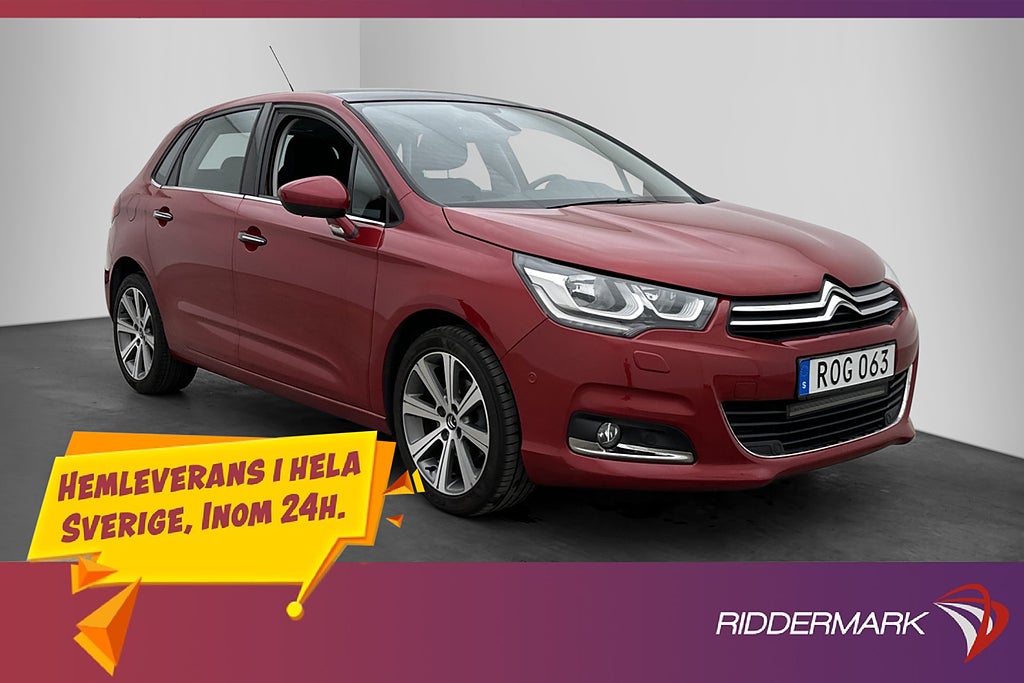 Citroën C4 1.6 120hk Pano Navi P-Sensorer Kamrem-Bytt