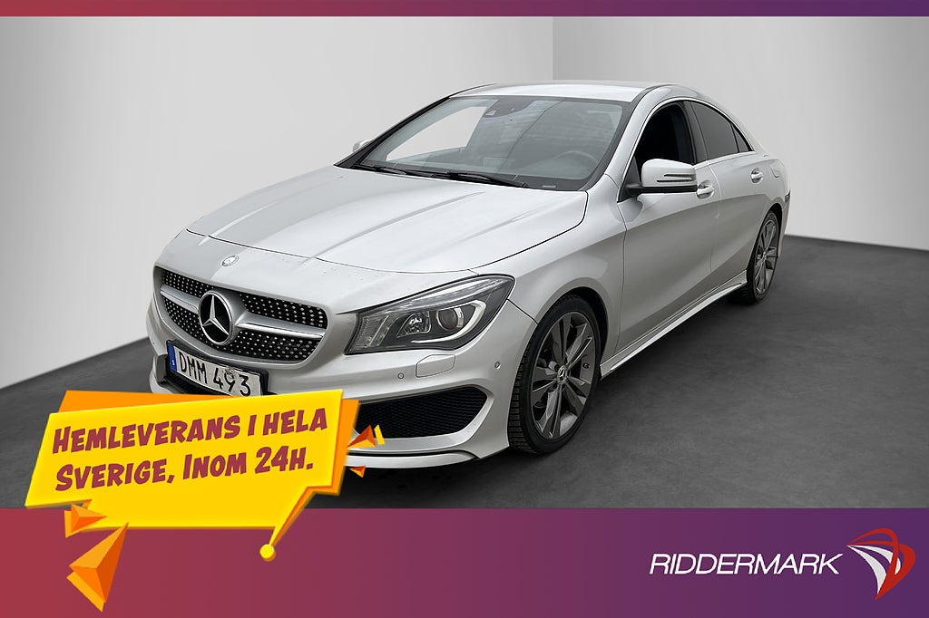 Mercedes-Benz CLA 200 Coupé 156hk AMG Kamera Skinn/Alcantara