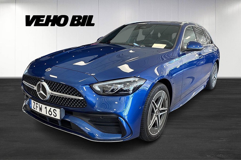 Mercedes-Benz C300 e 300 T e AMG Line, Drag, Minnespaket, Burmester, Carplay