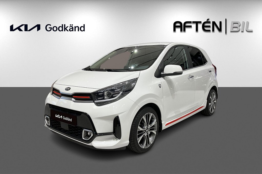 Kia Picanto T-GDI GT-Line KIA Godkänd/Skinn/Carplay/Kamera 