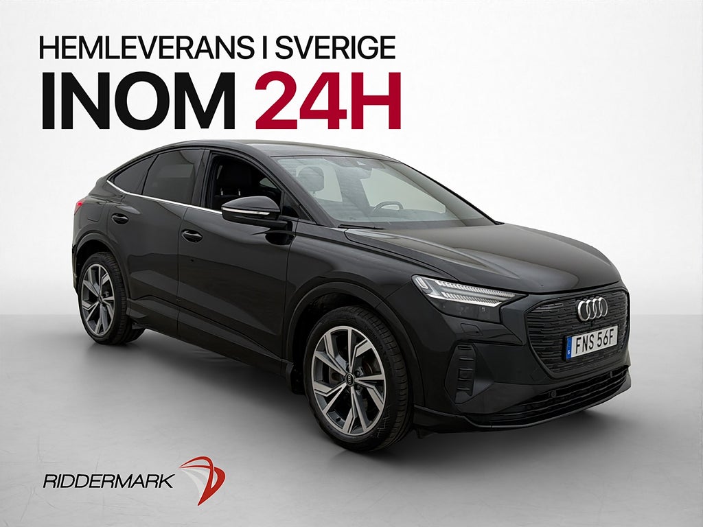 Audi Q4 E-tron 40 Sportback Drag Kamera CarPlay Värmepump
