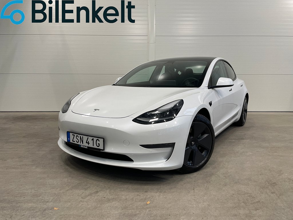 Tesla Model 3 Long Range AWD Premium Rattvärme Pano 2021 440hk