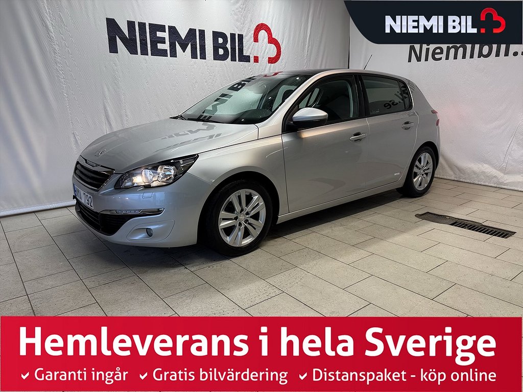 Peugeot 308 1.2 VTi Active Mvärmare/P-sensor/Pano/Navi/S&V