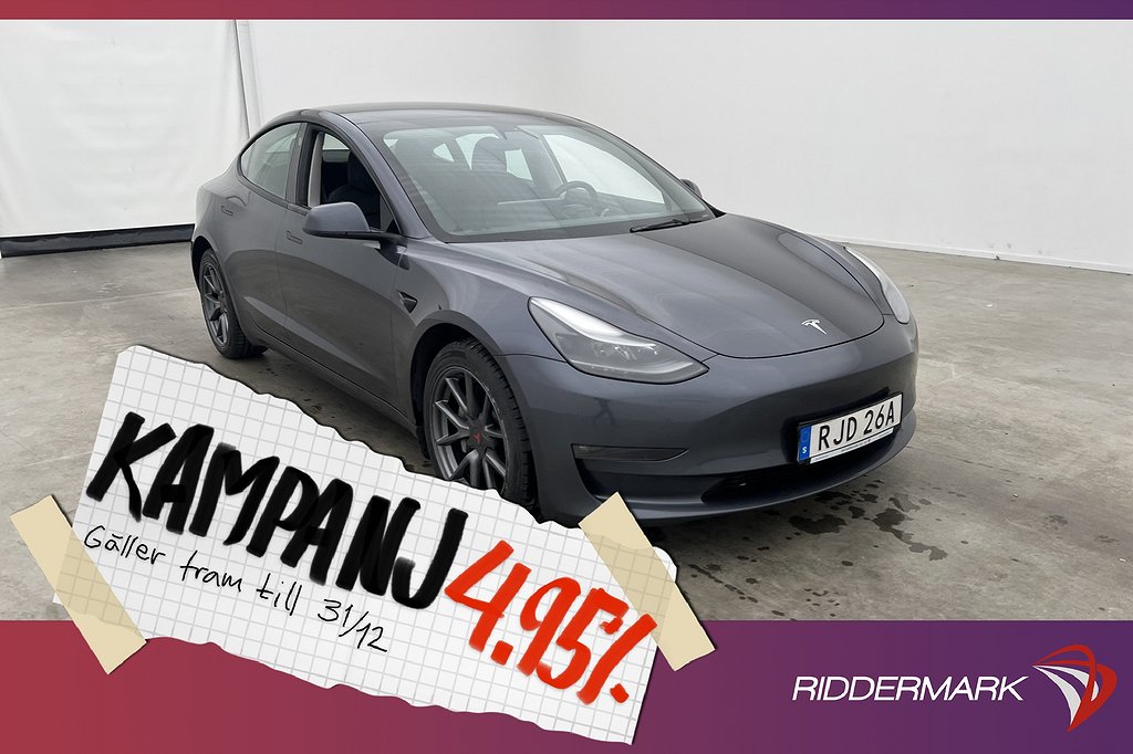 Tesla Model 3 Long Range AWD En-brukare Autopilo 4,95% Ränta