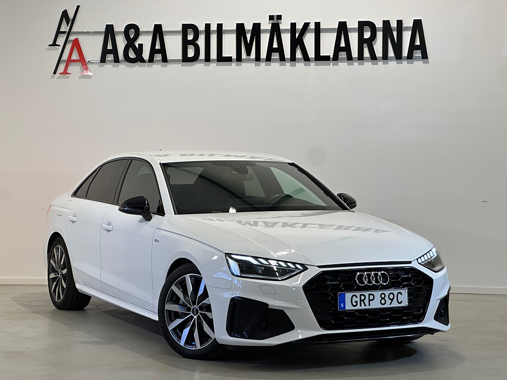 Audi A4 Sedan 40 TDI quattro S Line Värm Navi Matrix Dragkrok