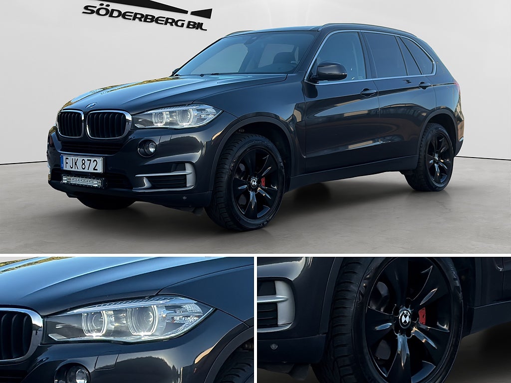 BMW X5 xDrive30d 258hk Stept, Drag, Navi, H&K, Rattvärm