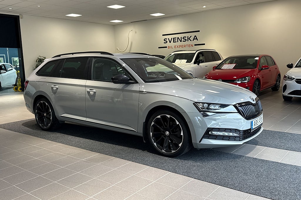 Skoda Superb iV 1.4 218 hk Plug-in/Sportline/B-värmare/Canton/Drag