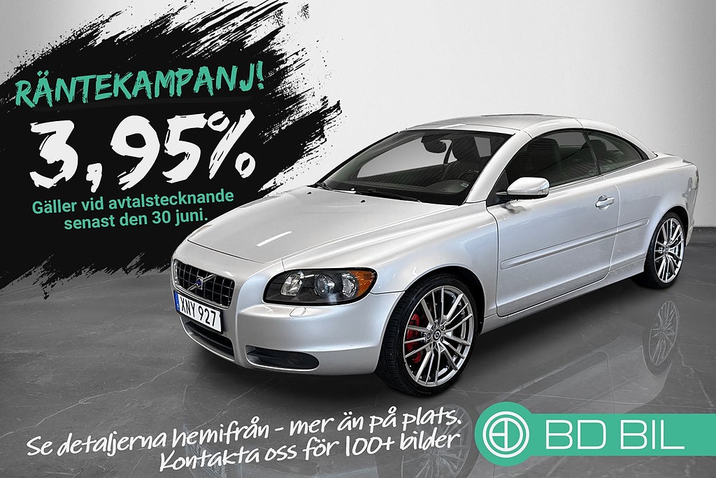 Volvo C70 T5 SUMMUM CAB SV-SÅLD SE SPEC KAMPANJ 3,95% RÄNTA