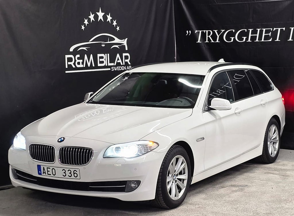 BMW 520d 1-ägare, Drag, P-sens, Blå-tand, 184HK, Ny Serv/Bes!!!