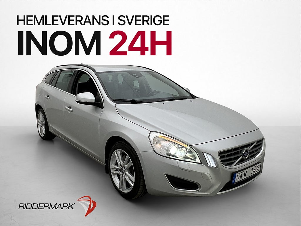 Volvo V60 D4 AWD Momentum Drag M/K Värmare P-sensorer Skinn
