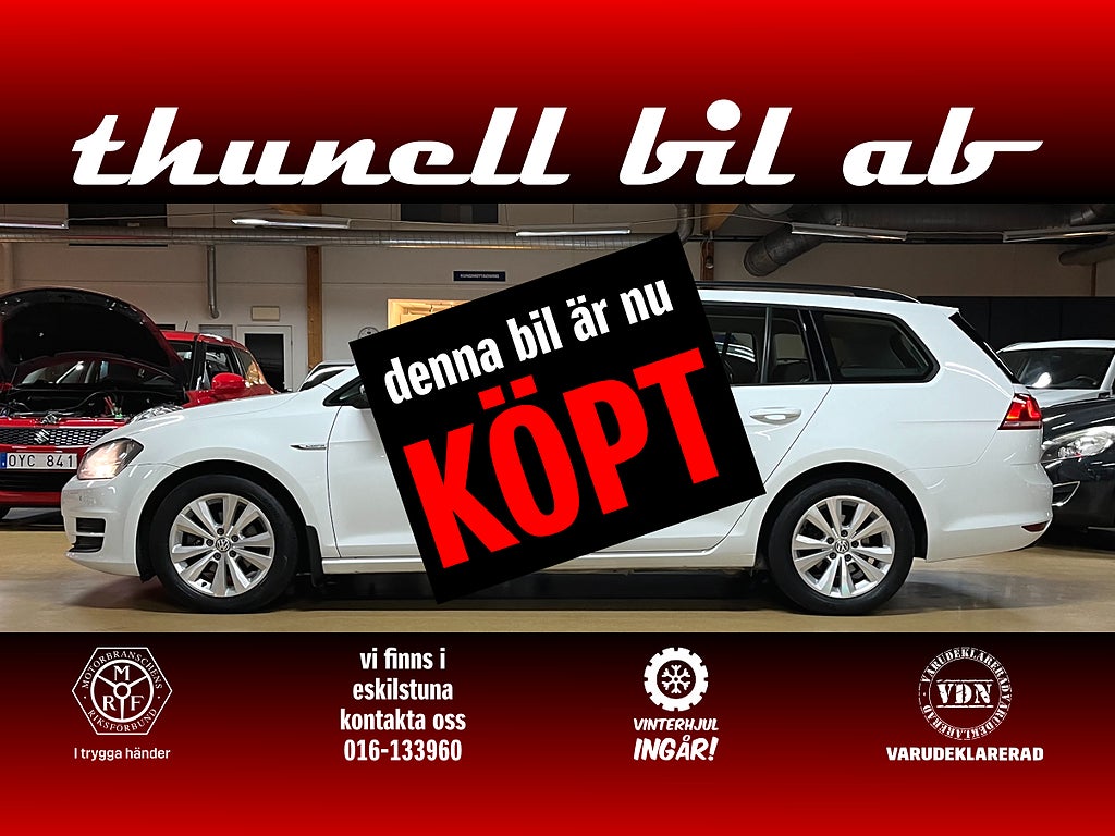Volkswagen Golf Kombi 1.6 TDI BMT 110HK-VHJUL-MOTORV-KÖPT
