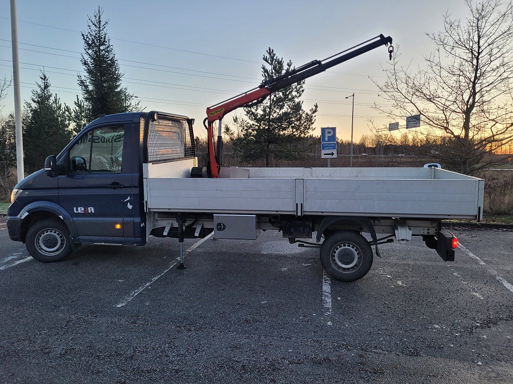 MAN TGE 3.180 Aut | KRAN & LÅNGFLAK 4,3m | Nybesiktigad | Moms