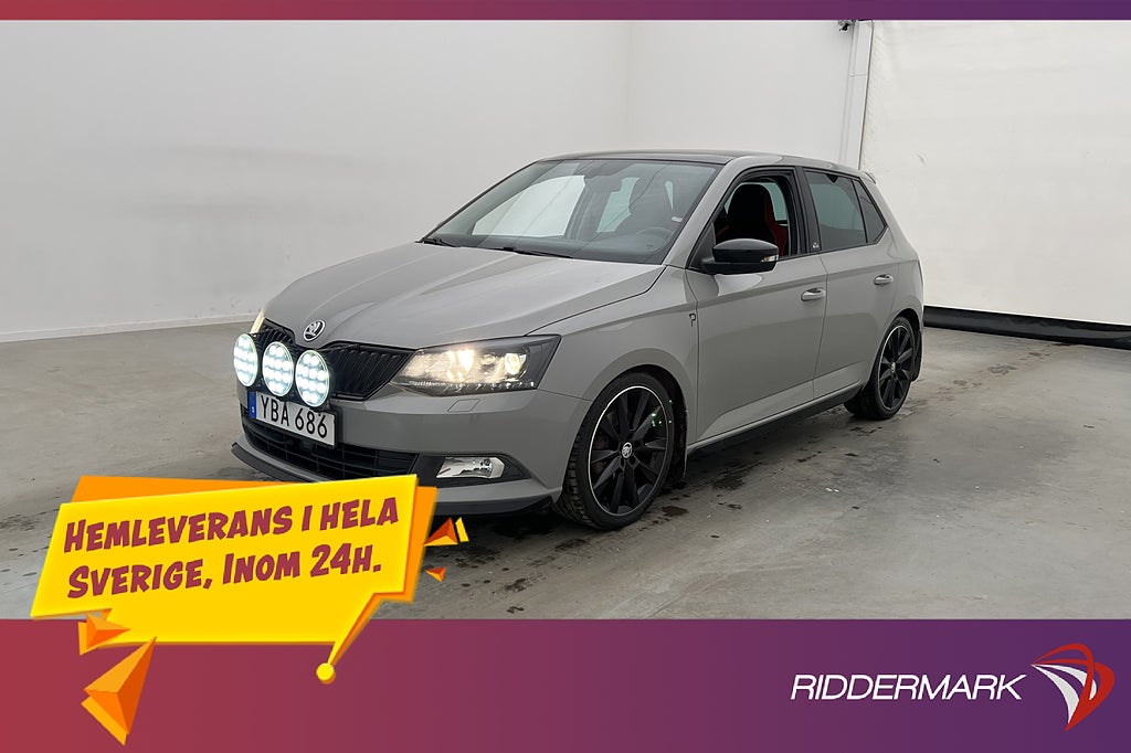 Skoda Fabia Monte Carlo M&K-Värmare Pano CarPlay Sensorer