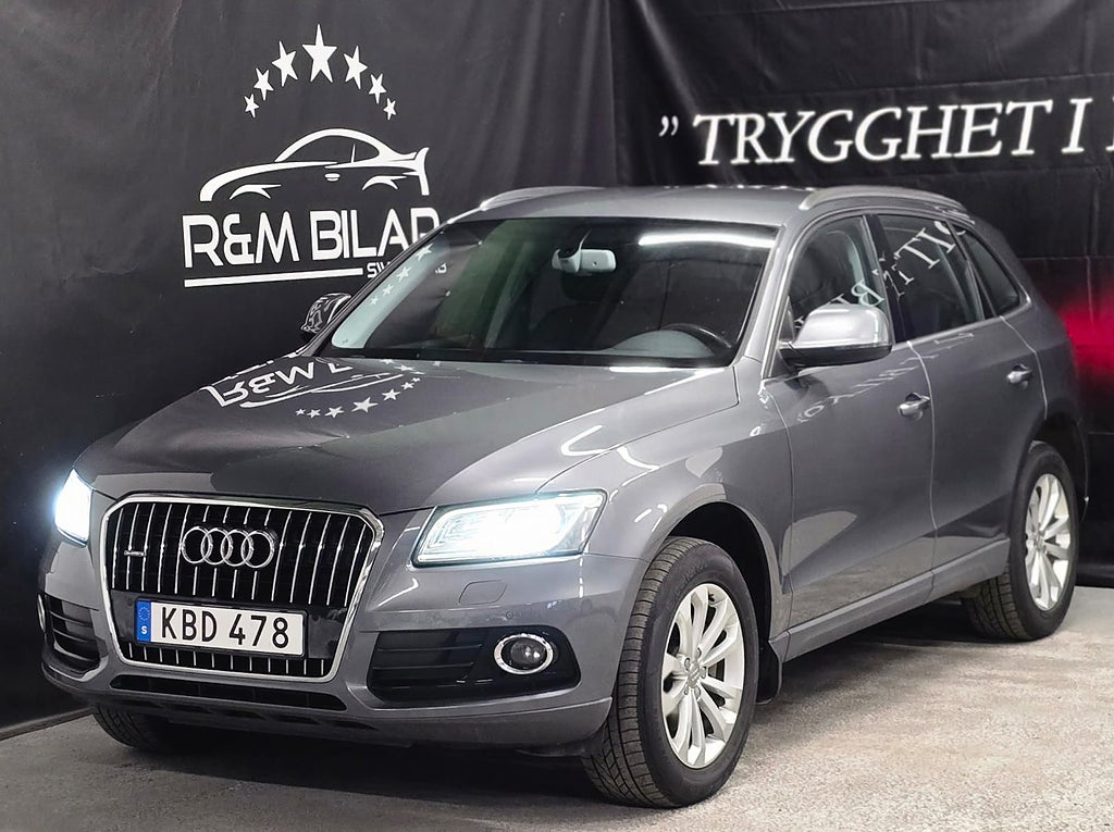 Audi Q5 quattro, 1-ägare, Drag, P-sens, Design-paket, Ny Bes!!!