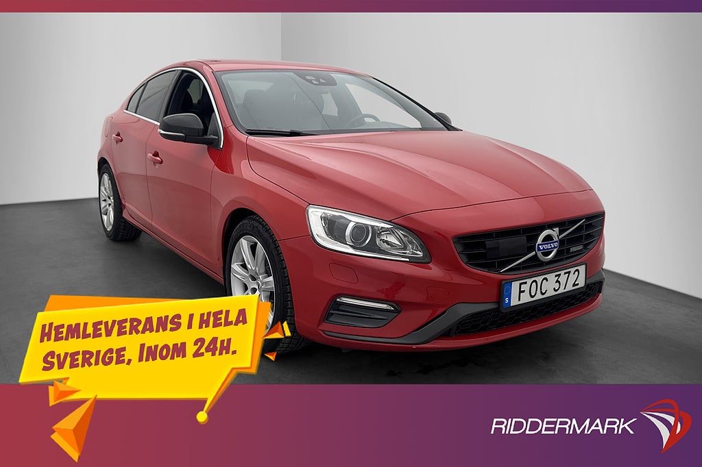 Volvo S60 D4 181hk R-Design VOC D-Värmare Drag 0.42l/mil