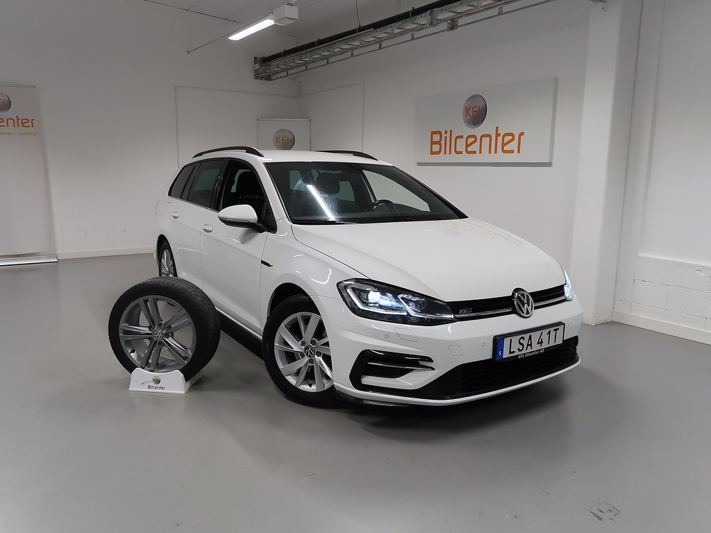 Volkswagen Golf Sportscombi 1.5 TSI R-Line V-Däck ingår Drag-Värmare-Kamera-Carp