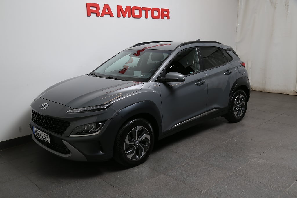 Hyundai Kona Hybrid 1,6 GDI 141hk Advanced Aut Head-up Nybilsgaranti 2023
