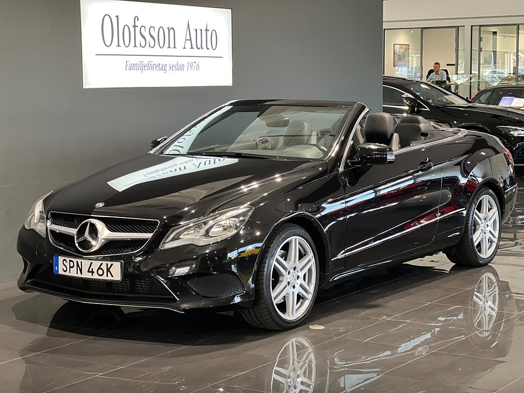 Mercedes-Benz E 220 d Cabriolet Avantgarde AMG fälgar Läder