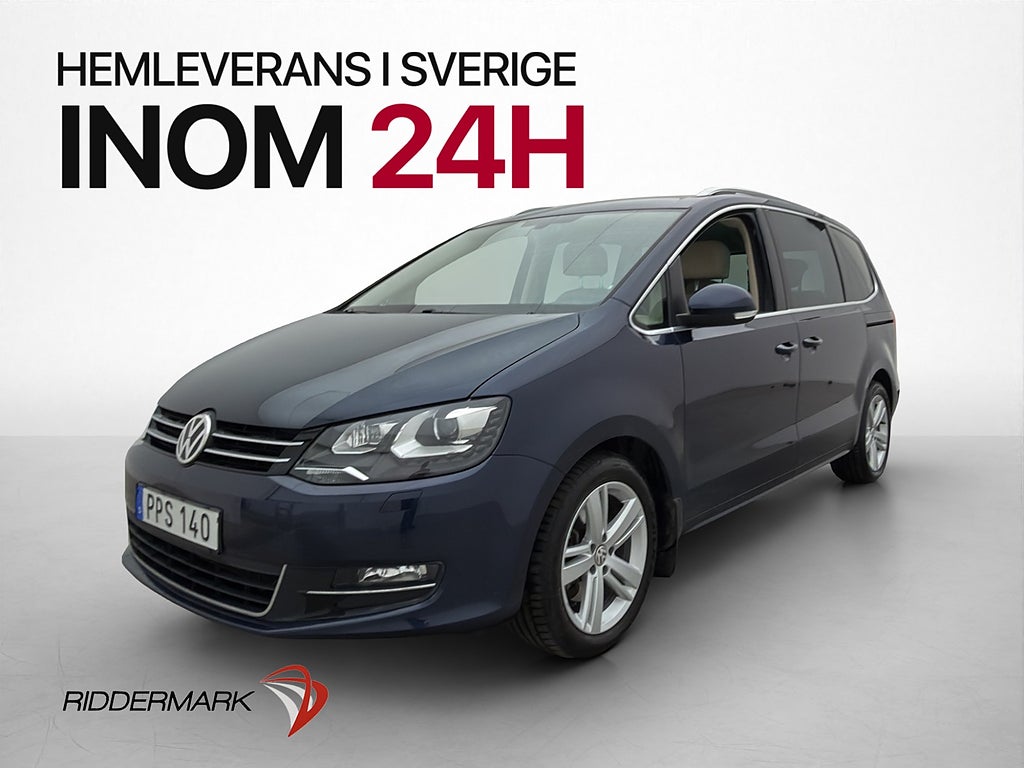 Volkswagen Sharan 184hk 4M 7-Sits Värm CarPlay Adaptiv Drag
