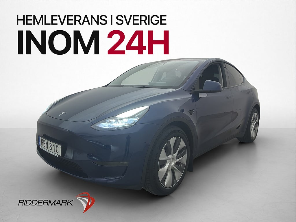 Tesla Model Y Long Range AWD Pano Drag Skinn Kamera Värmare