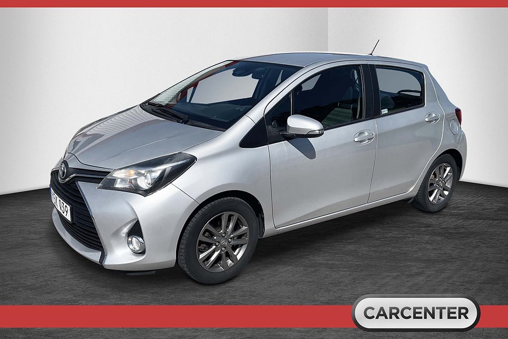 Toyota Yaris 5-dörrar 1.33 Dual VVT-i Active/1-Ägare/B-kam/Låg skatt