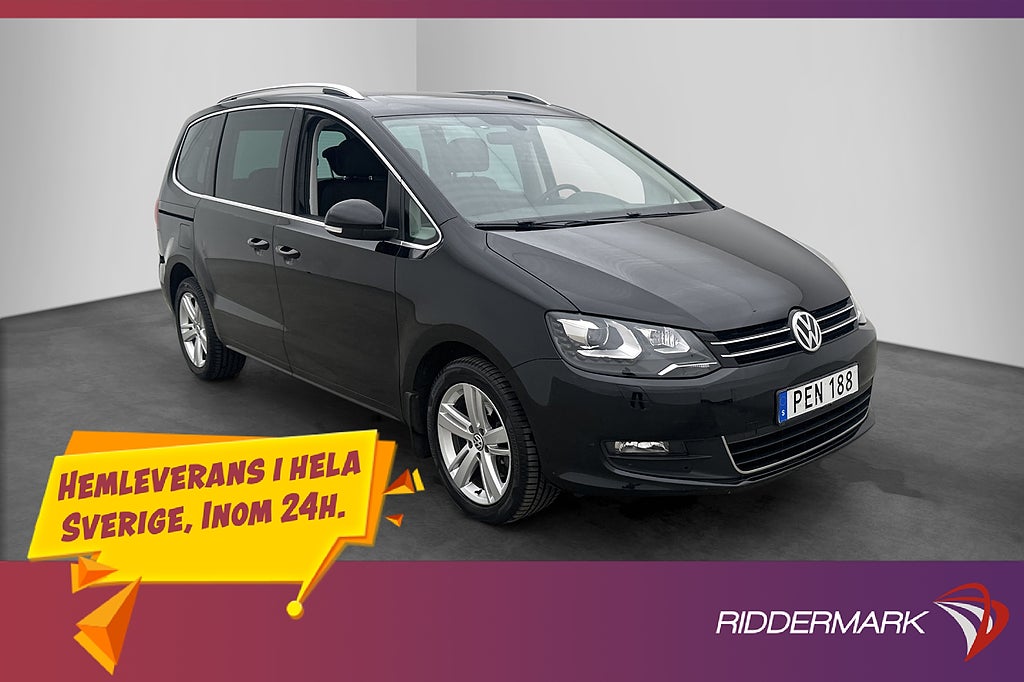 Volkswagen Sharan TDI 150hk 7-Sits Pano Värm El-Dörrar 1-Äga