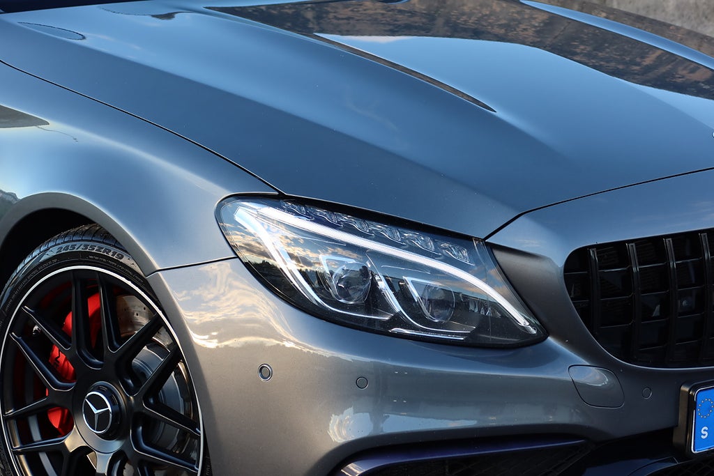 Mercedes-Benz C63 S AMG Speedshift MCT Pano 360° Burmester 600hk Sv-såld